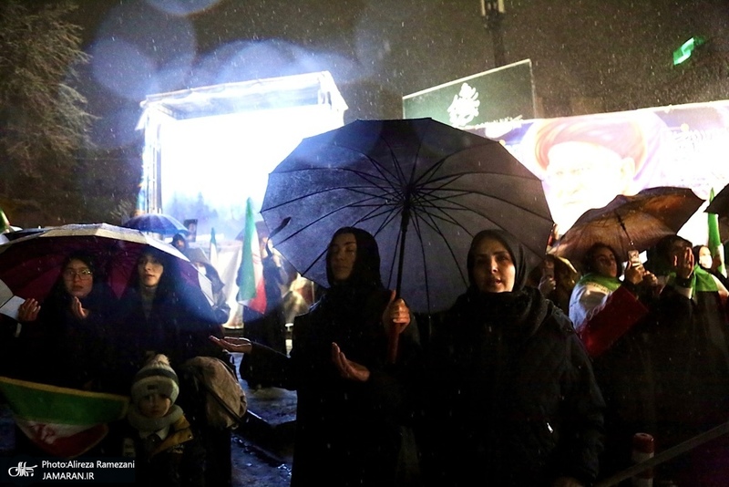 اجتماع مردمی در میدان تجریش تهران