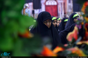 تجدید میثاق دانش آموزان بسیجی و مسئولین سازمان بسیج دانش آموزی با آرمان های حضرت امام(س)