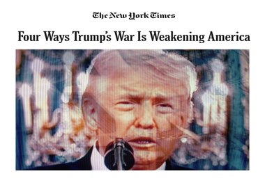 نیویورک تایمز: جنگ ترامپ از چهار منظر در حال تضعیف آمریکاست