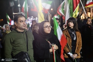 چهل و سومین شب اجتماع پرشور مردم در میدان تجریش