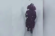 ارتفاع یک متری برف در پیرانشهر آذربایجان‌غربی