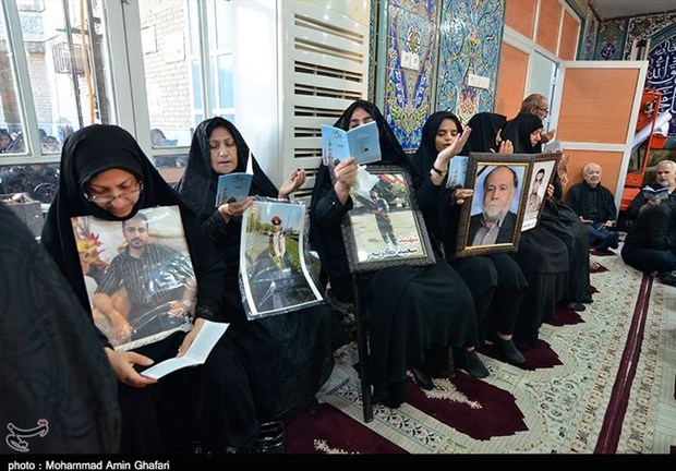 مراسم چهلم شهدای جنایت تروریستی اهواز برگزار شد + تصاویر