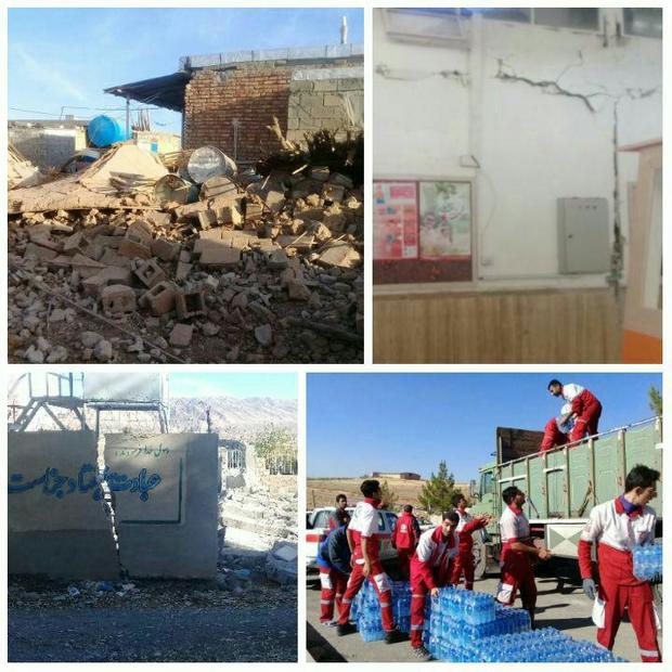 ارسال محموله مواد غذایی از شهرستان البرز به مناطق زلزله زده کرمانشاه