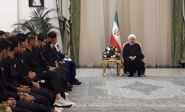 تقدیر رئیس‌جمهور روحانی از بازیکنان و کارفنی تیم ملی فوتبال