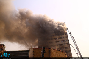 آتش سوزی گسترده در ساختمان پلاسکو 