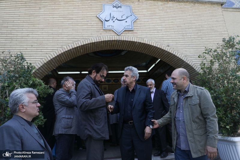 مراسم گرامیداشت شهید علی لاریجانی در مسجد بلال صدا و سیما