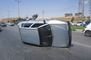 لغزندگی بزرگراه در شیراز  ۱۰ خودرو را در هم کوبید