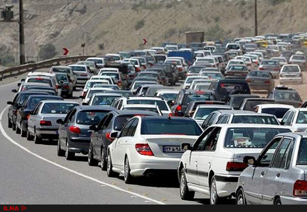ترافیک سنگین در جاده‌های چالوس، هراز و سوادکوه  چالوس یک طرفه شد