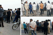 تجمع معترضین در غیزانیه اهواز به خشونت کشیده شد/ دو نفر زخمی شدند+ فیلم