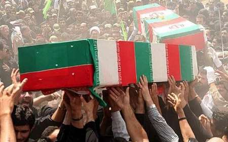 تشییع و خاکسپاری شهدای گمنام در خلیل‌آباد