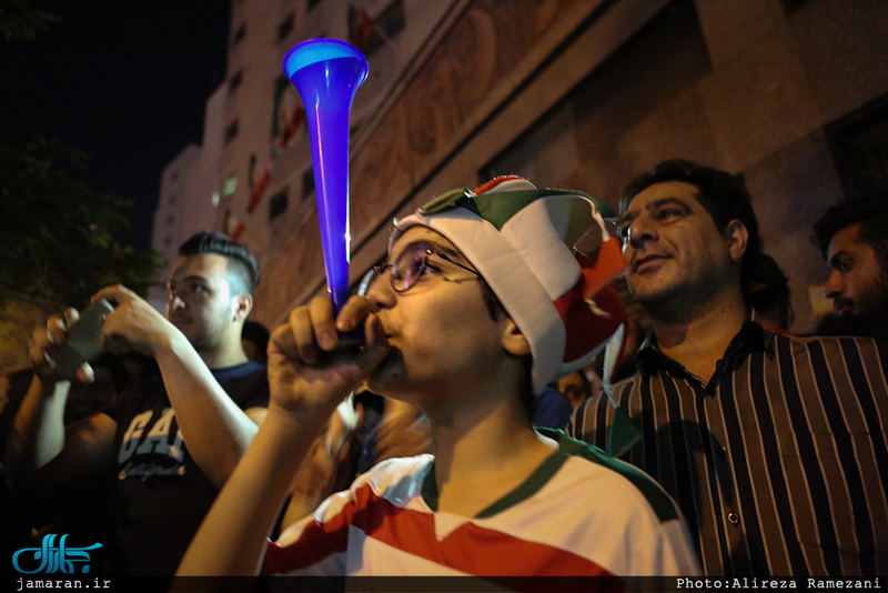 شادی مردم بعد از صعود به جام جهانی