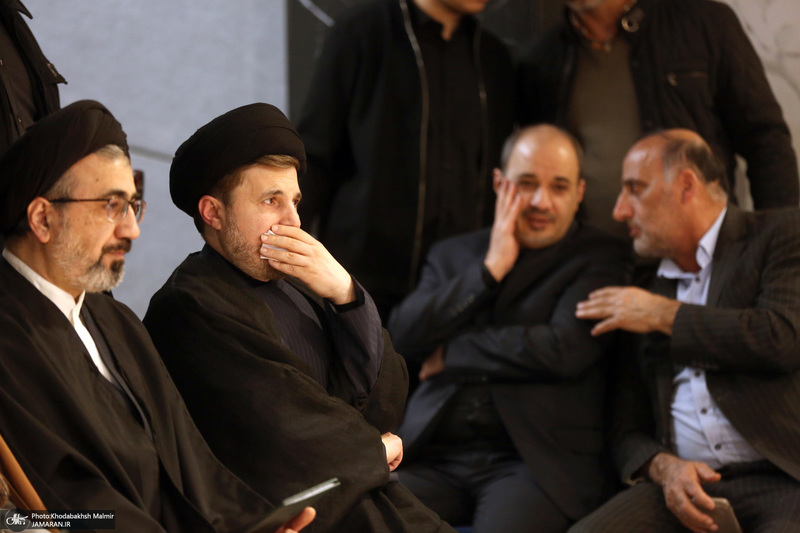 حضور سید حسن خمینی در منزل آیت الله امام جمارانی