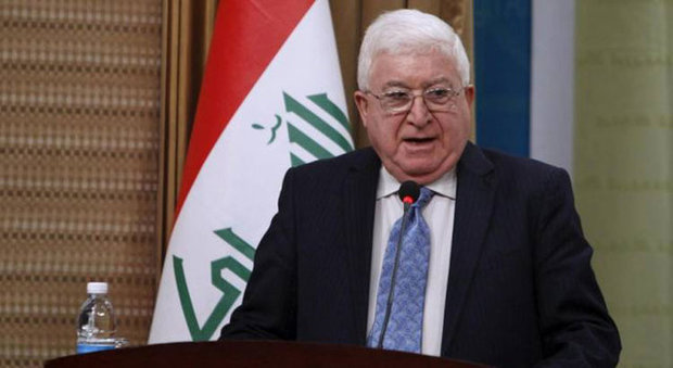 رئیس جمهوری عراق: نظارت امنیتی پیشمرگ‌ها بر کرکوک مطابق با قانون اساسی بود