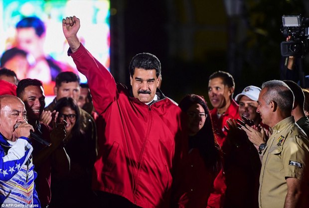 مشارکت 41.5 درصدی/ اعلام پیروزی مادورو/ تهدید مخالفان به ادامه اعتراضات

