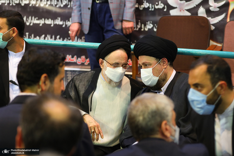 مراسم وداع با پیکر حجت الاسلام و المسلمین سید محمود دعایی در حسینیه جماران -3
