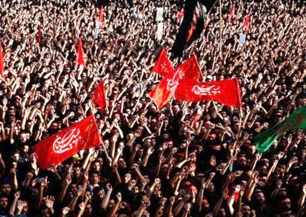 بیرق عزای ثارالله در رودان به اهتزاز در آمد