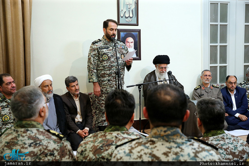 دیدار فرماندهان قرارگاه پدافند هوایی خاتم‌الانبیاء(ص) ارتش با فرمانده کل قوا 