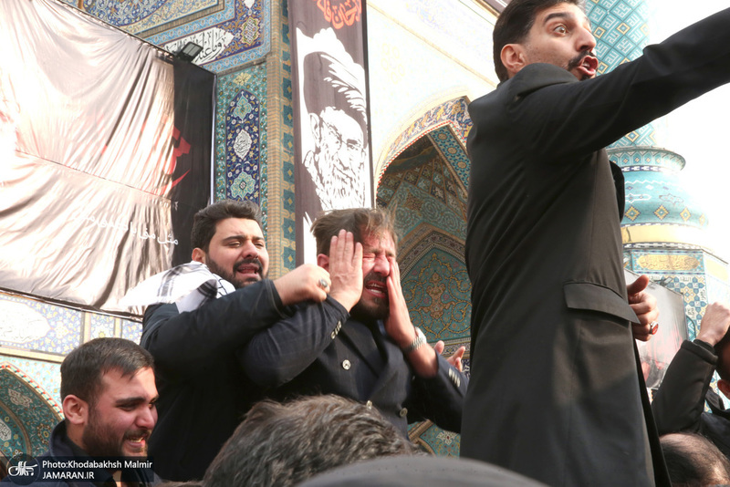 مراسم تشييع شهيد درياسالار علی شمخانی در امام زاده صالح (ع)