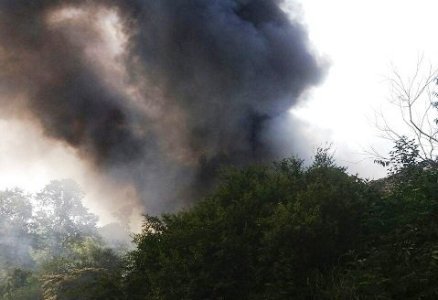 پنج هکتار از اراضی پی‌رجه نکا دچار آتش سوزی شد