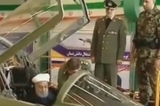 روحانی پشت جنگنده ی تمام ایرانی کوثر نشست