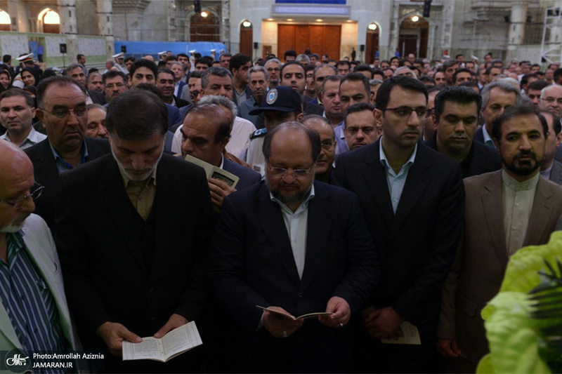 تجدید میثاق وزیر و کارکنان وزارت تعاون، کار و رفاه اجتماعی با آرمان حضرت امام(س)