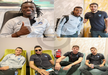 بازیکنان الهلال در راه ابوظبی +عکس
