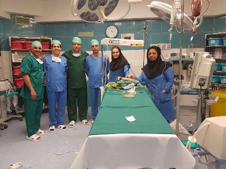 جراحی مغز نوزاد 7.5 ماهه در بیمارستان شهید صدوقی یزد