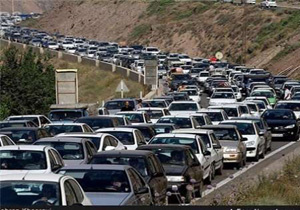 ترافیک سنگین و نیمه‌سنگین در محورهای مازندران - تهران