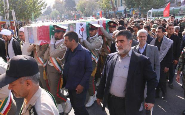 تشییع پیکر پاک یک جانباز شهید در مشهد