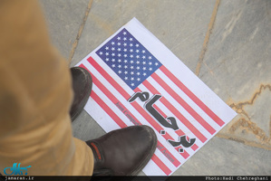 تجمع اعتراض آمیز حوزویان علیه اقدامات خصمانه آمریکا