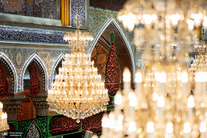 مراسم تعویض پرچم حرم مطهر امام حسین (ع) در کربلا