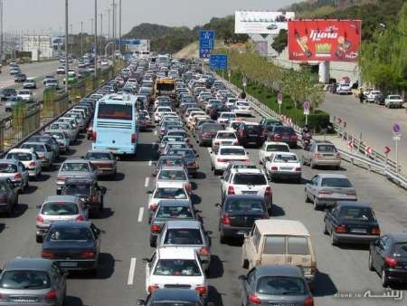 ترافیک سنگین در آزادراه تهران -کرج -قزوین