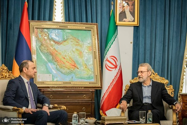 علی لاریجانی: ایران با هرگونه تغییر ژئوپولیتیک منطقه و آسیب به روابط تهران-ایروان مخالف است / گریگوریان: ایروان آمادگی ارائه‌ی تضمین‌های لازم به ایران برای اطمینان از عدم آسیب به روابط ایران و ارمنستان و مخالفت ذاتی با تغییر ژئوپولیتیک منطقه را دارد