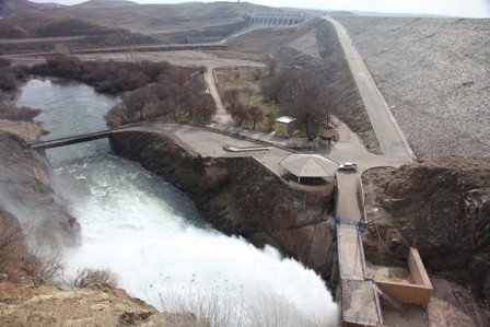 رهاسازی آب از سد شهید کاظمی به ۳۵۰ مترمکعب می رسد