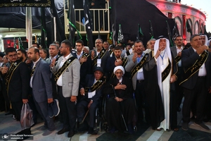 عزاداری قبیله بنی عامر در بین الحرمین در آستانه روز اربعین