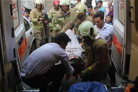 سقوط یک زن از پشت بام ساختمان در یافت آباد تهران