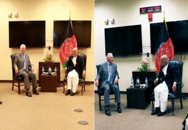 دیدار مخفیانه «اشرف غنی و تیلرسون»؛ دو عکس مرموز

