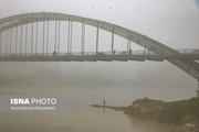 اهواز در مه آلوده + تصاویر