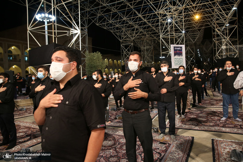 عزاداری شب هشتم محرم در حرم مطهر امام خمینی(س)