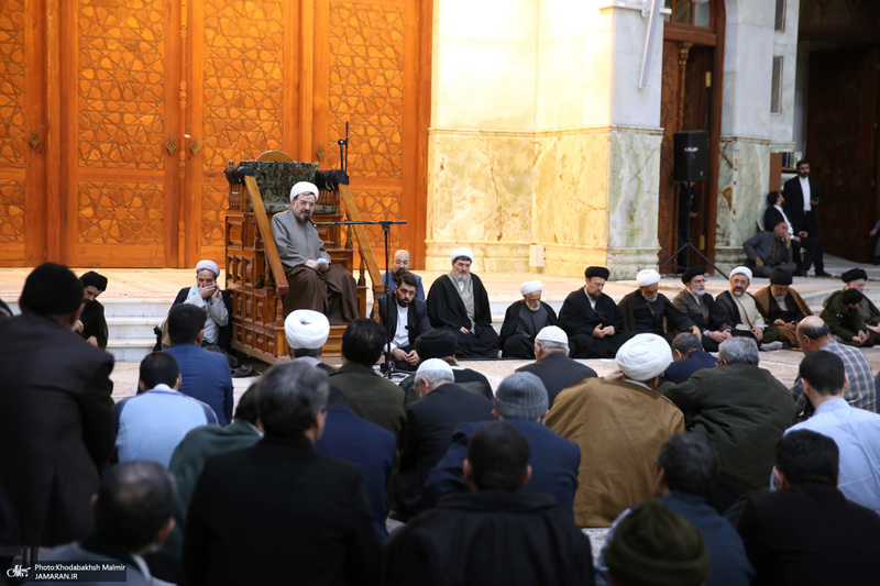 مراسم چهلمین روز ارتحال آیت الله حاج شیخ محمد رضا رحمت در حرم مطهر امام خمینی (س)