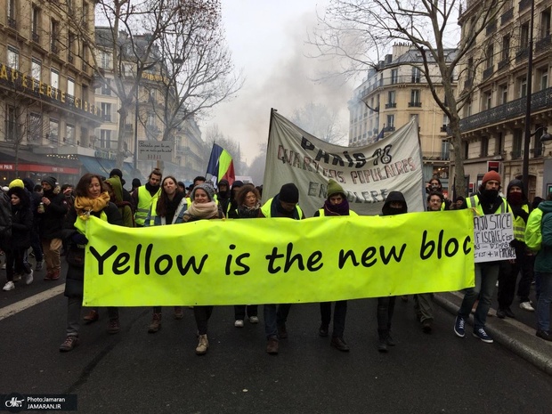 عکس/ سومین یکشنبه اعتراضی زنان جلیقه زرد

