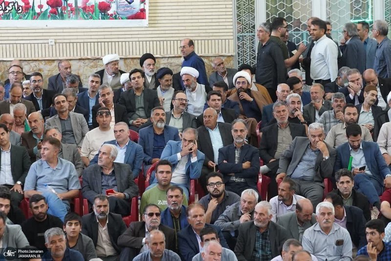 مراسم سی و هفتمین سالگرد بزرگداشت امام خمینی (س) در روستای خیارج استان قزوين