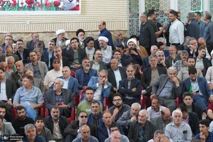 مراسم سی و هفتمین سالگرد بزرگداشت امام خمینی (س) در روستای خیارج استان قزوين