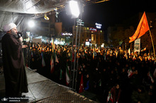 سی و سومین شب اجتماع پر شور مردم در محله سعادت آباد