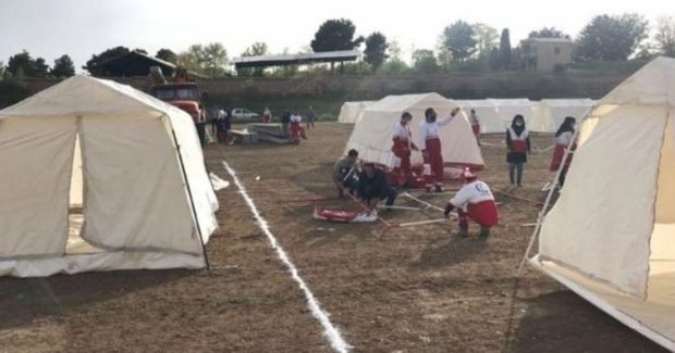 اردوگاه اسکان اضطراری در شهرستان دماوند راه اندازی شد