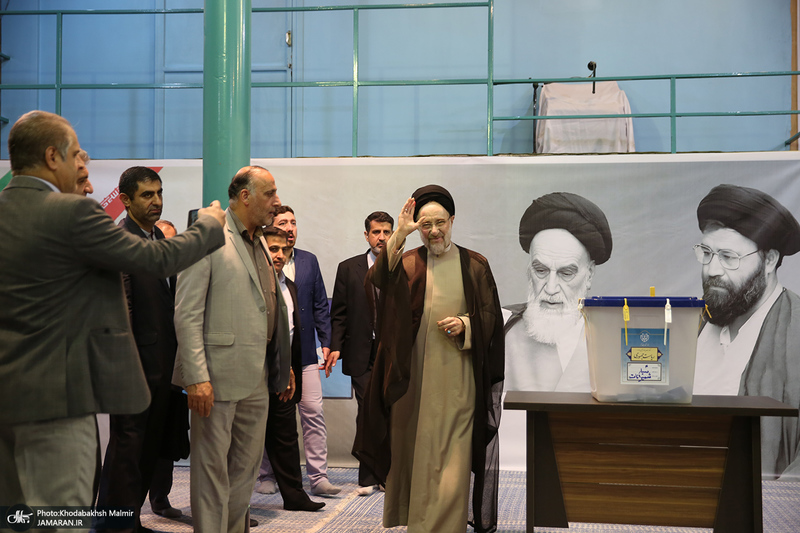 حضور سید محمد خاتمی در انتخابات ریاست جمهوری چهاردهم
