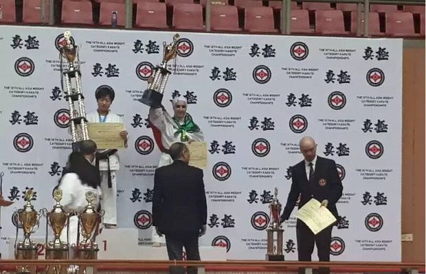 بانوی کاراته کای شهرری مدال برنز مسابقات آزاد چین را کسب کرد