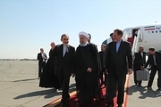 رئیس جمهور روحانی وارد تهران شد