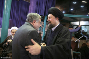 مراسم سالگرد رحلت آیت‌الله سید محمد موسوی بجنوردی در حسینیه جماران  -1