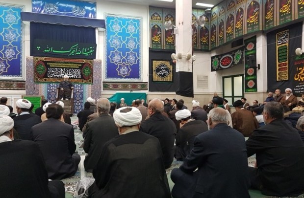 مراسم عزاداری اربعین حسینی در دفتر رهبری در قم برگزار شد